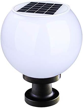 IMISS Lighting LED Solar Post Cap Lights- 3000K Warm White Light ,5-Inch Fitter Base ,Outdoor Plastic Waterproof Rust Solar Fence Lights for Pathway,Garden,Patio,Driveway,Yard Fence Deck