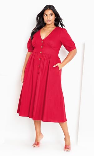 Image of City Chic Women's Plus Size Sunset Stroll Dress