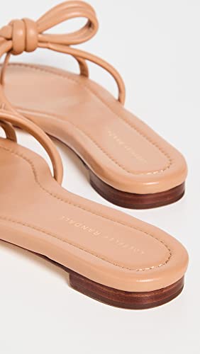 Loeffler Randall Women's Hadley Leather Bow Flat Sandals4