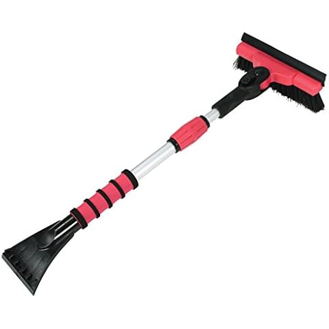 Mallory 580-EP Mini Telescoping 35" Pivoting Dual Head with Squeegee and Integrated Ice Scraper (Colors may vary) Cover