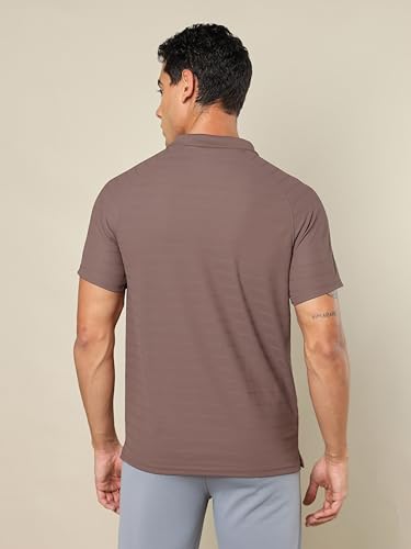 Image of TECHNOSPORT Men's Polyester Slim Fit Polo T-Shirt - (P691 P) Pack of 1