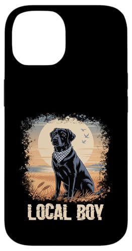 Bleached Local Boy Funny Dog Meme Black Lab Hunting Dog Case for iPhone 14