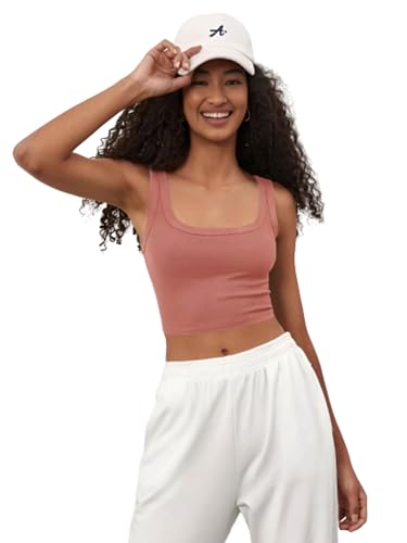 Image of Ben Martin Women's Cotton Stretchable Square Neck Sleeveless Tank Top