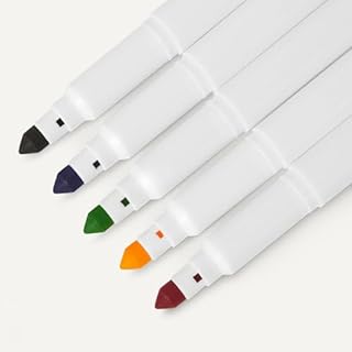 Amazon Basics, Confezione da 40 pennarelli lavabili a punta maxi, colori assortiti