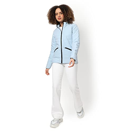 Image of PINACOLADA Women's Puffer Regular Fit Bomber Jacket For Winter Wear | Standing Collar | Full Sleeve | Zipper | Casual Jacket For Woman & Girl | Western Stylish Jacket For Women