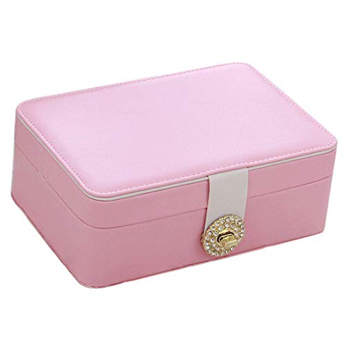 Preisvergleich Produktbild Giow Pu schmuckschatulle Leder schmuckschatulle 2 Schichten abnehmbare partition Haushalt weibliche kleine Helfer 3 Farbe optional