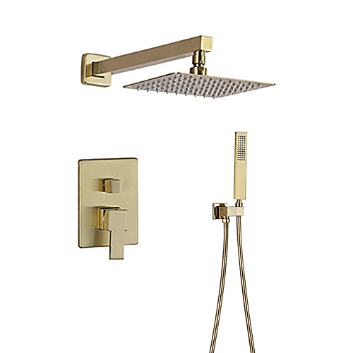 Ensemble de douche combiné avec boîtier intégré mural et pommeau 8 pouces - 2