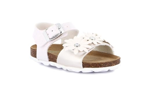 Sandales Grunland ARIA SB1378 à paillettes et fleurs l'élégance naturelle