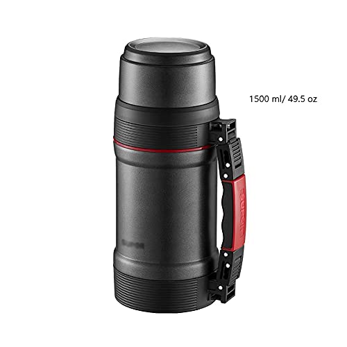 Waterfles thermosfles roestvrijstalen vacuüm geïsoleerde sportwaterfles 1500 ml / 49.5 oz voor wandelen vissen kampeerfles - Image 3