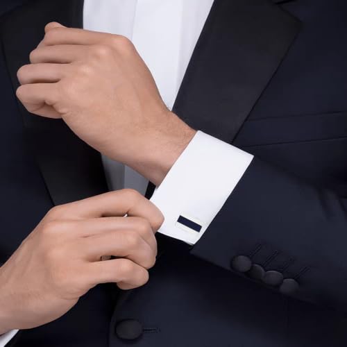 Image of Cufflinks for Men Classic Wedding Business Shirt Cuff Links Set Gifts with Box