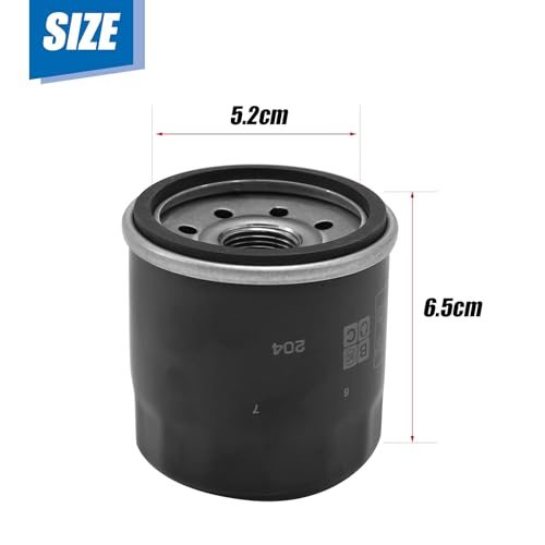 Image of Saihisday Oil Filter 5GH-13440-60-00 5GH-13440-61-00 Compatible with YAMAHA Motorcycle(Black)