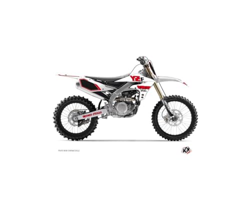Kit déco Yamaha 250 YZF rouge vintage aux finitions premium pour carénage