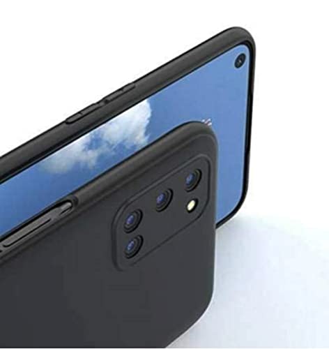 Image of Mobile Back Cover Case for Oppo A52 (Silicone Case|CameraProtection|Black SC1510)