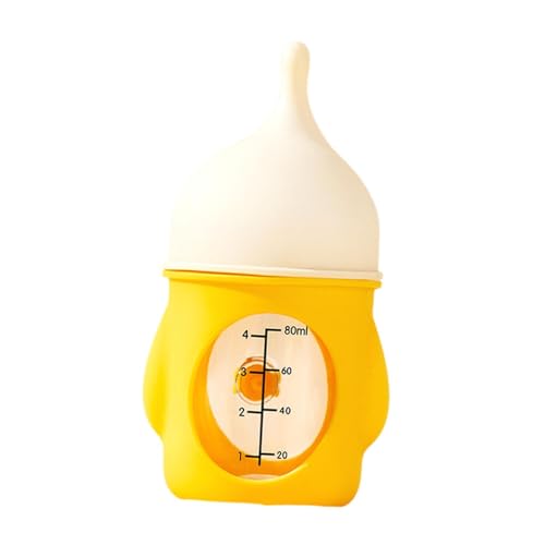 Generic ペットフィーダーボトル80ml子犬用の給餌ボトル小動物向け, 黄色