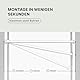 MEISENBERG Gardinenstange ohne Bohren 70-120cm Ø25mm - Teleskopstange Vorhang - Duschstange - Weiß - Spannstange