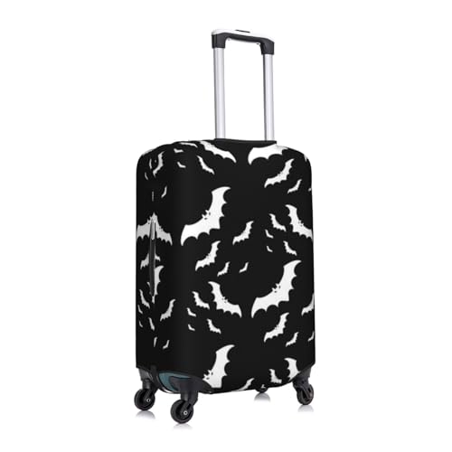 Halloween Flying Bats Print Luggage Suitcase Covers Elastic Washable Luggage Protector Luggage Covers For Suitcase3