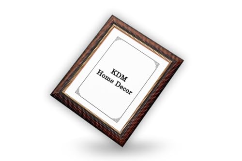 Image of photo frame for wall decor /Tabletop /Wall hanging Synthetic wood for Bedroom, Office Desk, Living Room, birthday, gift tiems (10 x 10 inch) chatai pattern brown color