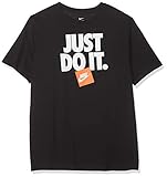 Nike Men's Sportswear Just Do It 3 Graphic Tee (XL, Black/White)