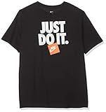 Nike Men's Sportswear Just Do It 3 Graphic Tee (Black/White, Large)