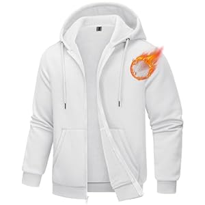 TACVASEN Mens Zip Up Hoodie Fleece ...