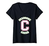 Womens Disney Zombies Seabrook Cheer Letter C Logo V-Neck T-Shirt