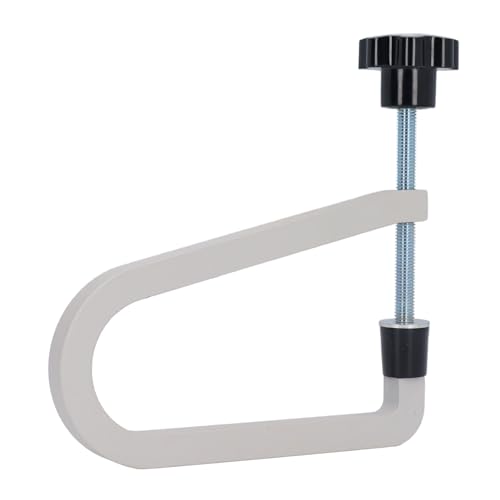 Acoustic Guitar Bridge Clamp, Cast Steel Deep Throat U Clamp for Securing Bridge on Acoustic Folk Guitars (R258 Gray)