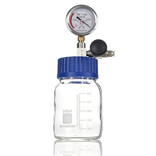 Cámara de vacío para desgasificar resina y silicona, construcción de vidrio con medidor de vacío, desgasificación epoxi eficiente, opciones de capacidad disponibles