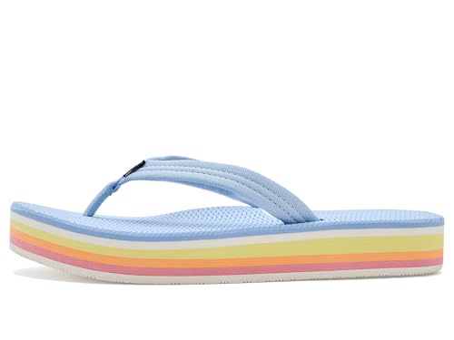 Image of Hari Mari- Dunes Sunset- Women's Retro Inspired Platform Boat-Safe Flip Flops- No Break Ins, Firm Arch Support, Antimicrobial, and Floats in Water
