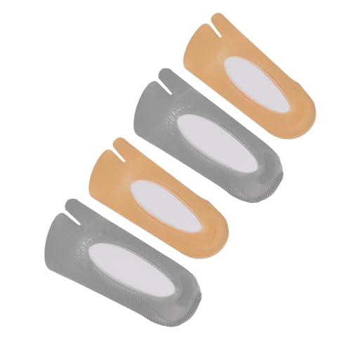 TENDYCOCO 2 Pairs Sock Toe Spreaders Slippers Toe Shoes Sole Heel Sneakers Toe Separator Split Toe Stockings Toe Pads Foot Mask for Dry Cracked Shoe Pads Inserts Nylon