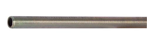 Image of B&P Lamp 1 /4 IP X 36 inch All Thread Pipe, 1 /2 inch Diameter Zinc Plated Steel For Floor and Table Lamp Restoration