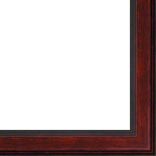Picture Frame Moulding (Wood) 100ft Bundle - Traditional Mahogany Finish - 1.125