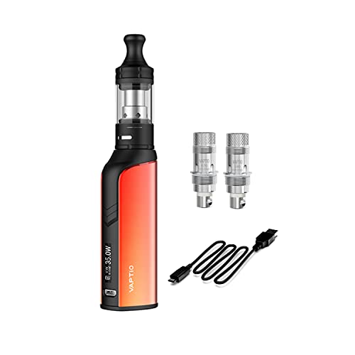 Vaptio COSMO PLUS Vape KIT 35W Cigarette électronique MOD Avec écran Kit vaporisateur sans e Liquide sans Nicotine (Orange)