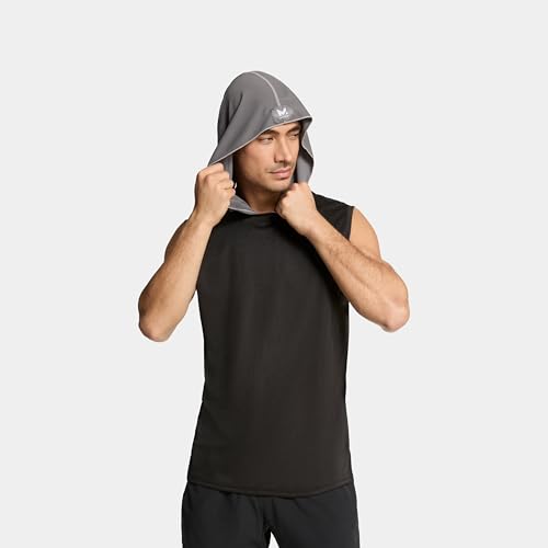 Image of MISSION Cooling Hoodie Towel, Evaporative Cool Technology, Cools Instantly When Wet, UPF 50 Sun Protection, Contours Your Head to Stay in Place, Great for Sports, Fitness, Gym