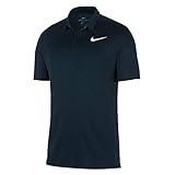 Nike AeroReact Stripe OLC Golf Polo Armory Navy/Black/White Small