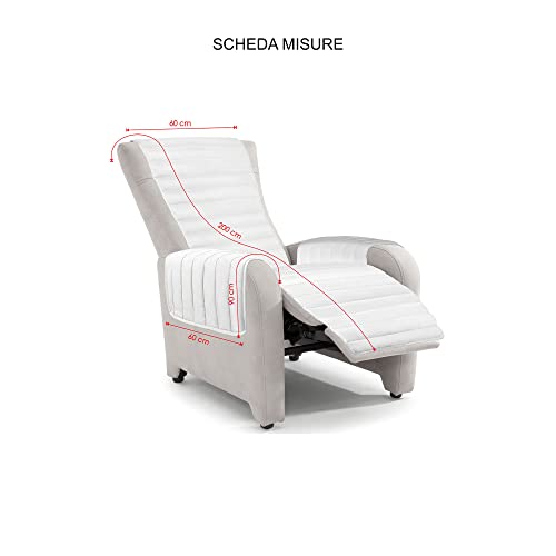 Cubre sillón reclinable italiano acolchado elegante y protector de sofá individual 6