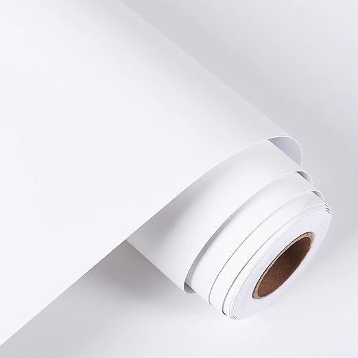 WALLMATE White Matte Wallpaper Peel & Stick Contact Paper Decorative Self Adhesive Wallpaper for Kitchen Cabinet, Furniture Countertop Waterproof Vinyl Wallpaper for Wall. (12x30, White) (B0D1VJD951) Amazon Price History, Amazon Price Tracker