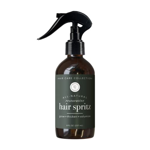 Rowe Casa Organics Hair Growth Spray | Hair Texturizer + Regrowth | Mens Hair Restoration | Tea Tree Oil for Lice | Rosemary, Cedarwood, Lavender Essential Oil