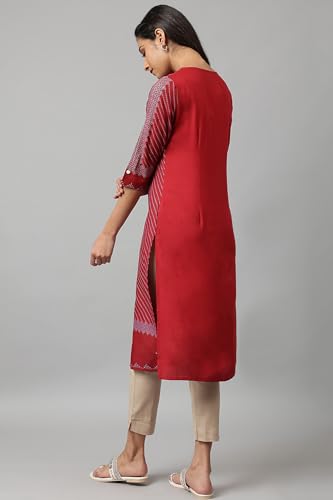Image of W for Woman Women's Viscose Regular Fit Casual Kurta