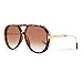 GUVIVI Retro Gold Aviator Sunglasses for Women Men, 2026 Metal Oversized 70s Aviators Black Sun Glasses