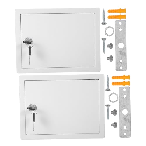 Angoily Buzón De Pared con Cerradura De 2 Piezas para Exteriores De Plástico con Cerradura Antirrobo para Botellas De Leche De Abs Color Blanco