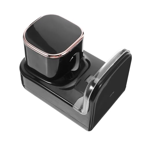 Dispensador de pasta de dientes automático de pared en plástico negro con cable USB