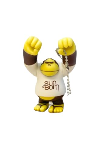 Sun Bum Sonny 3' Figure Key Chain, Brown/Yellow