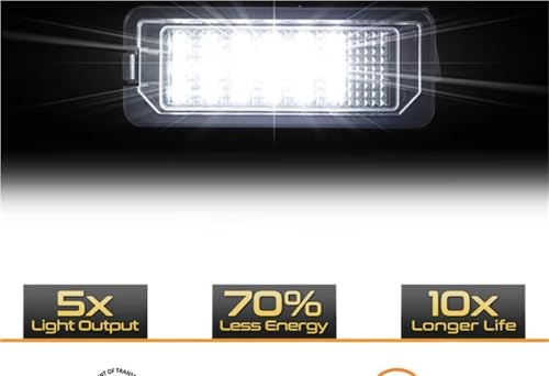 Luces matrícula luz LED trasera para Cayenne 2011 luz placa auto 3