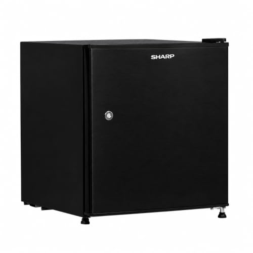 Image of SHARP 50L 2 Star Direct Cool Single Door Mini Bar Refrigerator with Chiller Freezer Box |Japan 7 Shield Protection|Toughend Glass shelvesI (Brush Black, SJ-MRD055N2-PBB, 2026 Model)