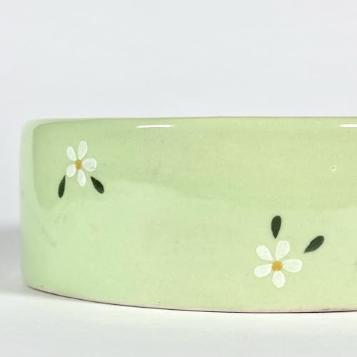 Image of SNS Handmade Ceramic Serving Bowl Set (Pack of 2) | 300 ML Capacity | Microwave Safe Cute Aesthetic Snack, Salad, Cereal, Dessert & Soup Bowl | Premium Kitchen & Breakfast Bowl (Daisy Drift Bowl)