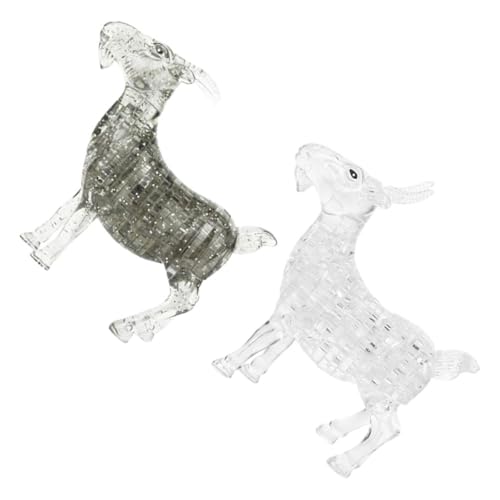 Statue de chèvre en puzzle de table réaliste ifundom | Lot de 2 pièces