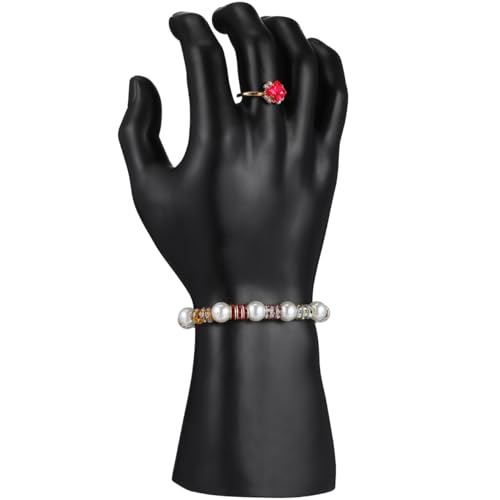 DEARMAMY Modelo de guante modelo de mano maniquí de mano modelo de maniquí de mano maniquí de mano soporte para joyas guantes soporte de exhibición guantes guantes de pie maniquí de visualización
