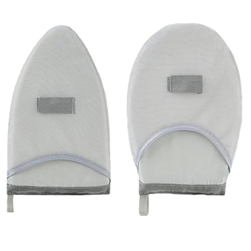 ERINGOGO 2個 大号耐熱アイロンミ 衣類スチーマー用手袋 熱保護機能付 軽量コンパクト収納可能 家用ハンドヘルドアイロンミ