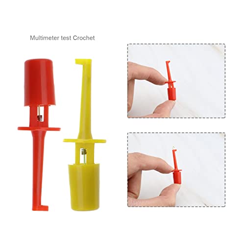 Image of 40PCS Multimeter Electrical Testing Single Hook Clip Grabber Test Probe Cable Clip Kit 5 Colours Electrical Tools for Multimeter Wire Lead