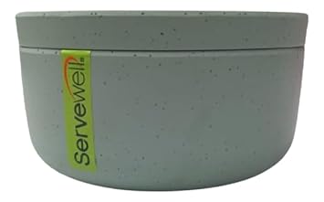 Melamine Thali Round Serving Bowl with Lid,6.4 Inch,Pack of 1 pcs, 1000 ml